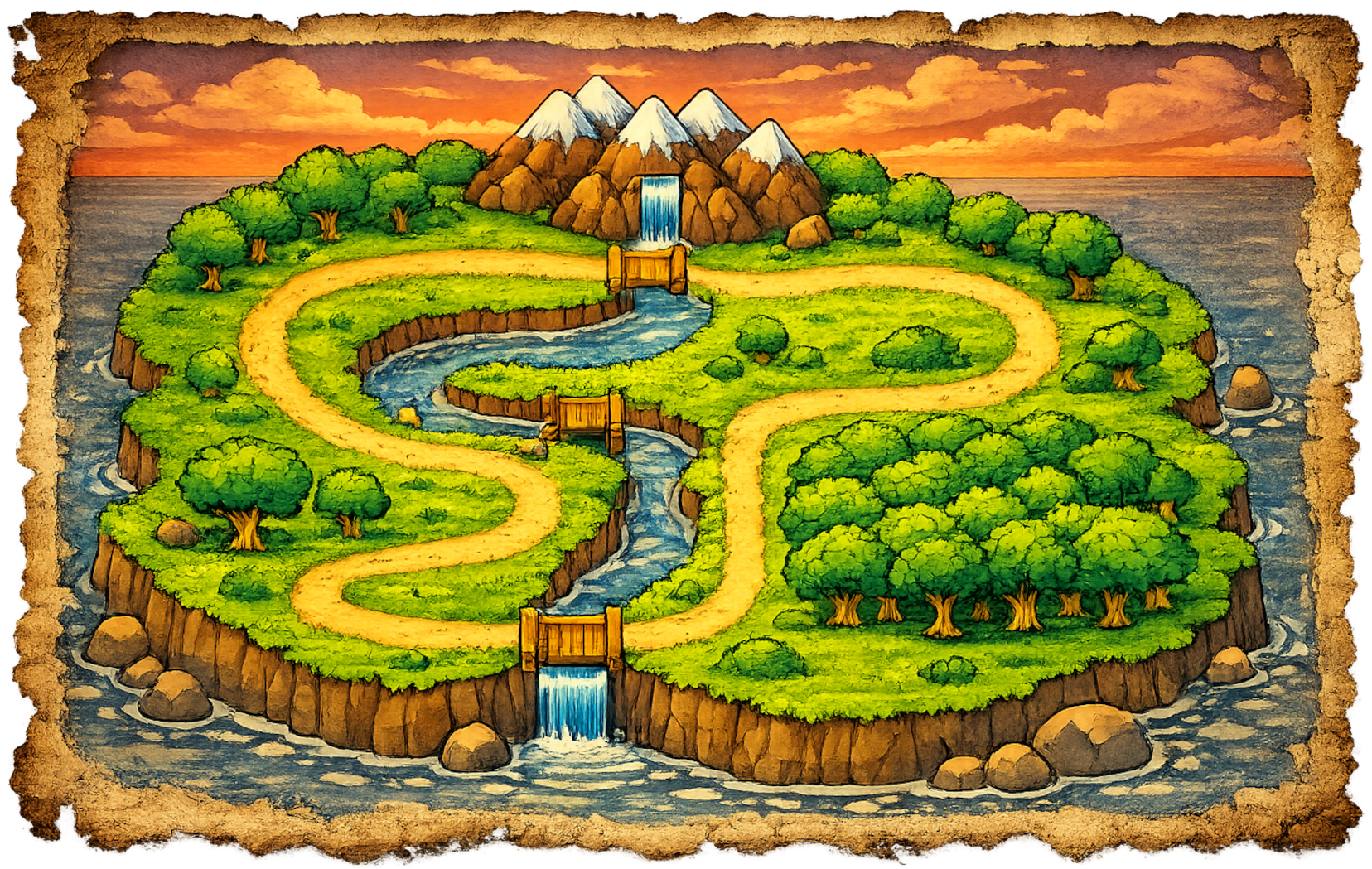 Bald Guy On A Bike World Map